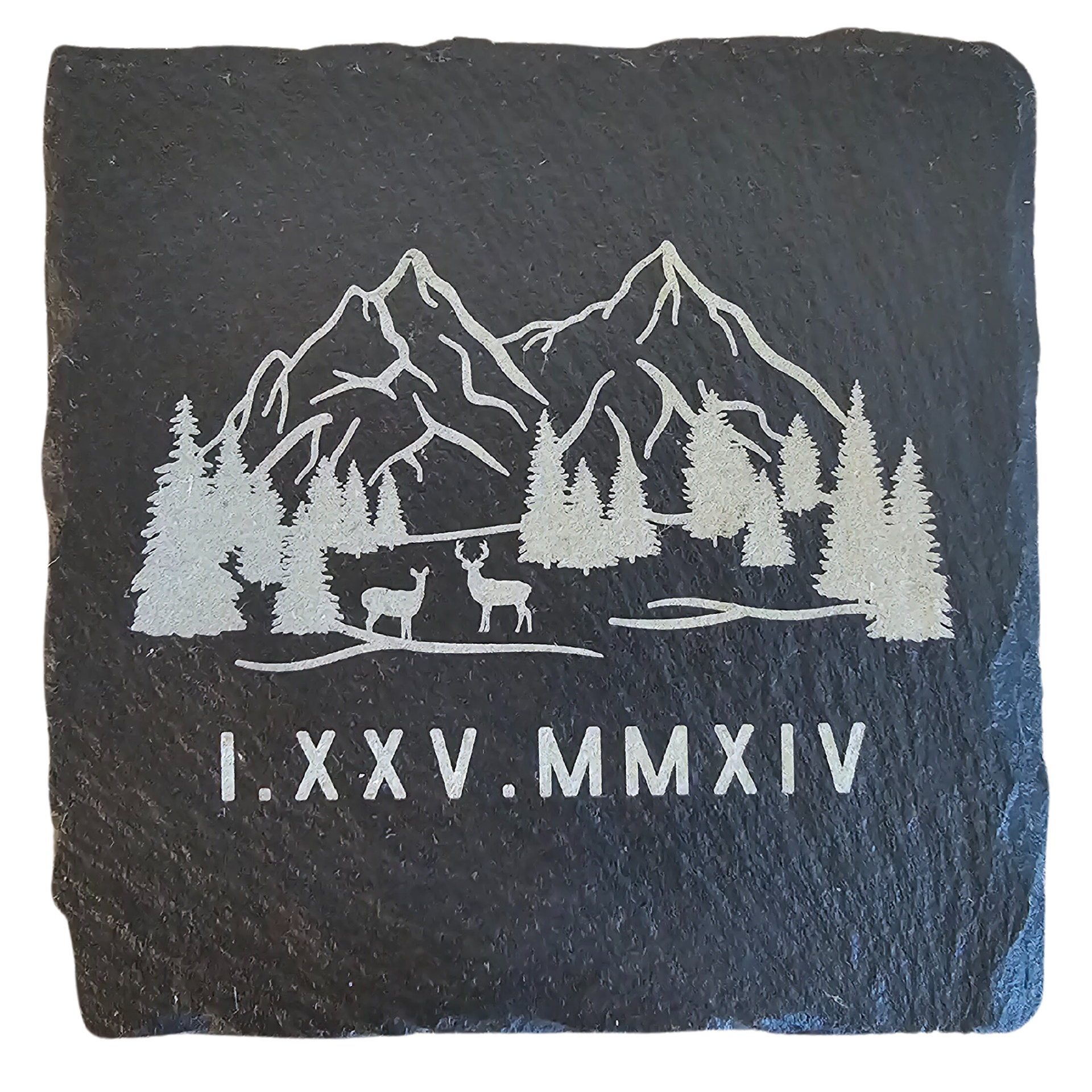 4 x 4 Square Slate Coasters - AP Lazer